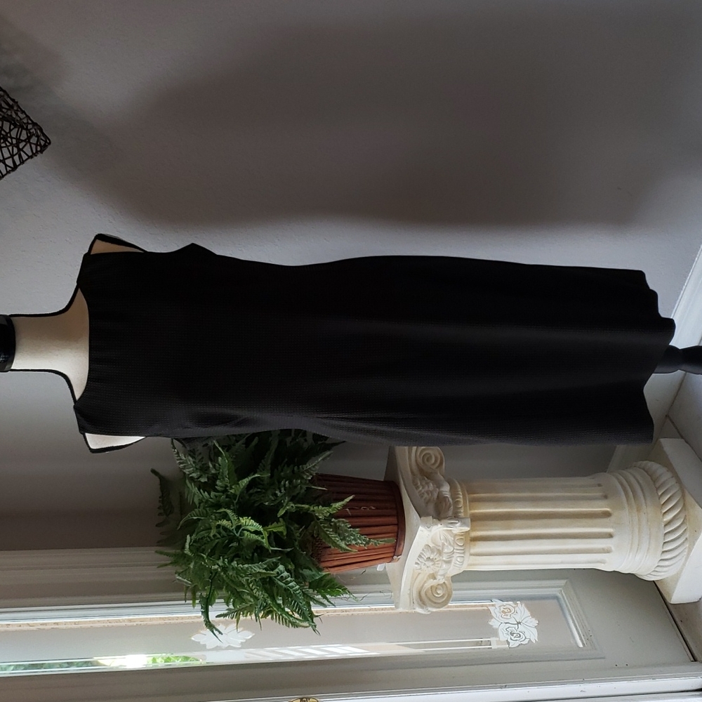 Liz Claiborne Black & Tan Sleeveless Dress